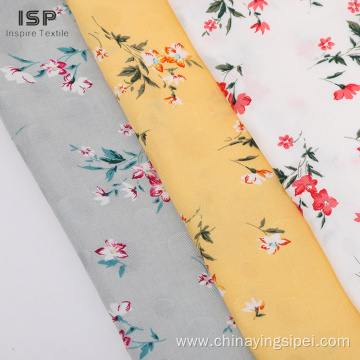 Viscose Printed Floral Rayon Jacquard Woven Fabric